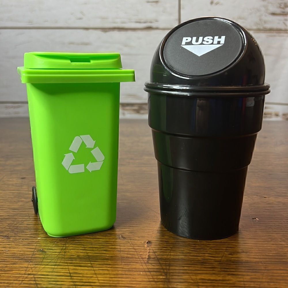 Mini Garbage‎ & Recycling Cans - Perfect size for American Doll Furniture
